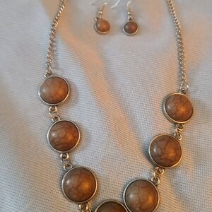 Vintage necklace and earrings set